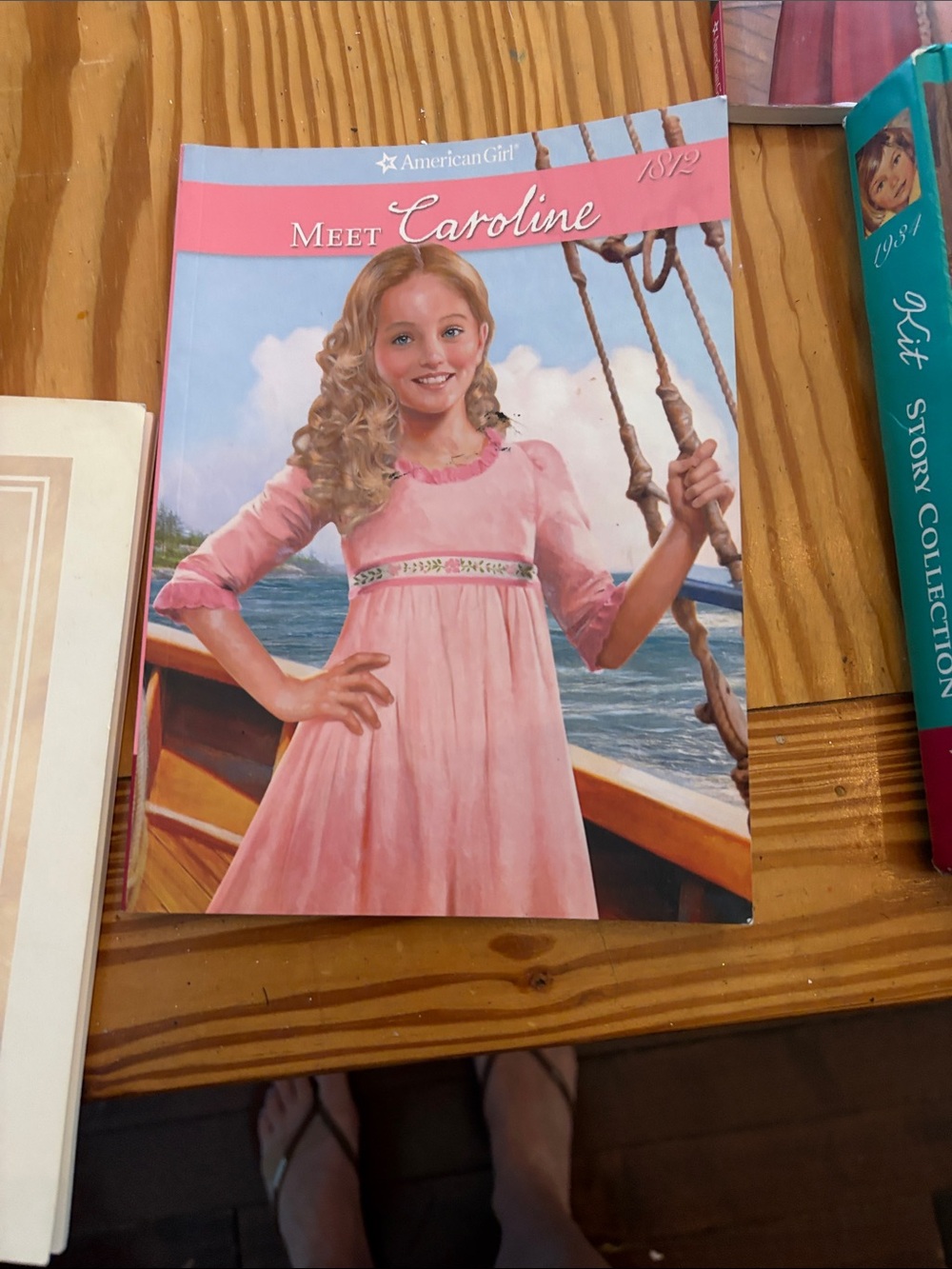 American Girl Meet Caroline Book - Pink and Blue Cover